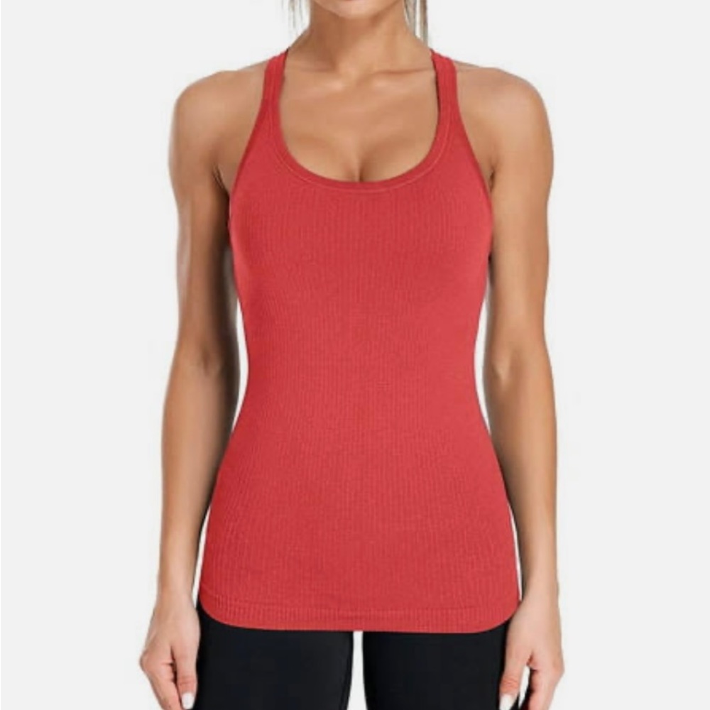 NWOT SELF-FREE Workout Tank Top With Built In Self Bra Cup